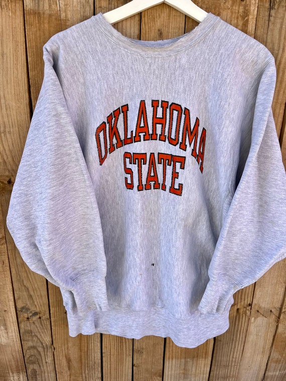 Vintage 1990's Oklahoma State Reverse Stitch Cham… - image 1