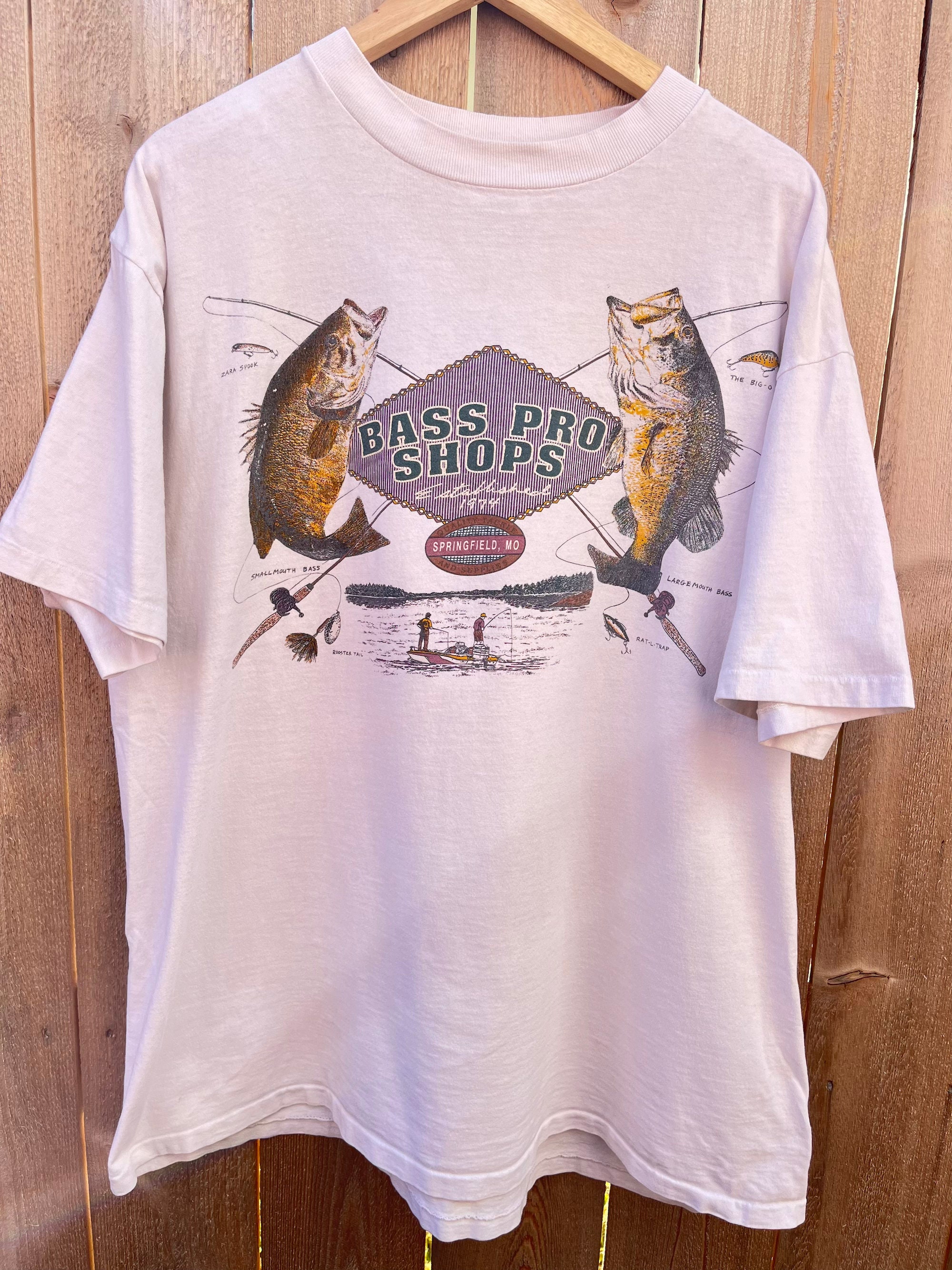 80s 90s Fishing T Shirt Vintage NOS New Single Stitch Fish Tee so Man  Bass so Little Time Mens XL Wildlife Nature Outdoor Artist Art NICE -   Canada
