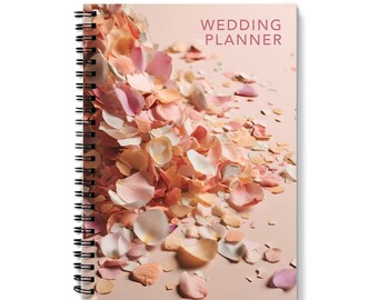 Wedding Notes Planner Notebook - Notepad Journal for ideas, lists, seat plans and bridal planning - A4/A5 Spiral Bound, Lined/Graph Paper