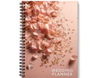 Wedding Notes Planner Notebook - Notepad Journal for ideas, lists, seat plans and bridal planning - A4/A5 Spiral Bound, Lined/Graph Paper