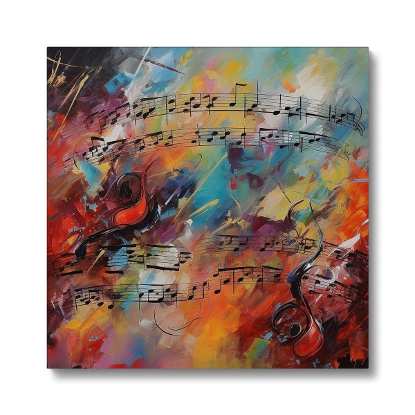 Abstract Music Canvas