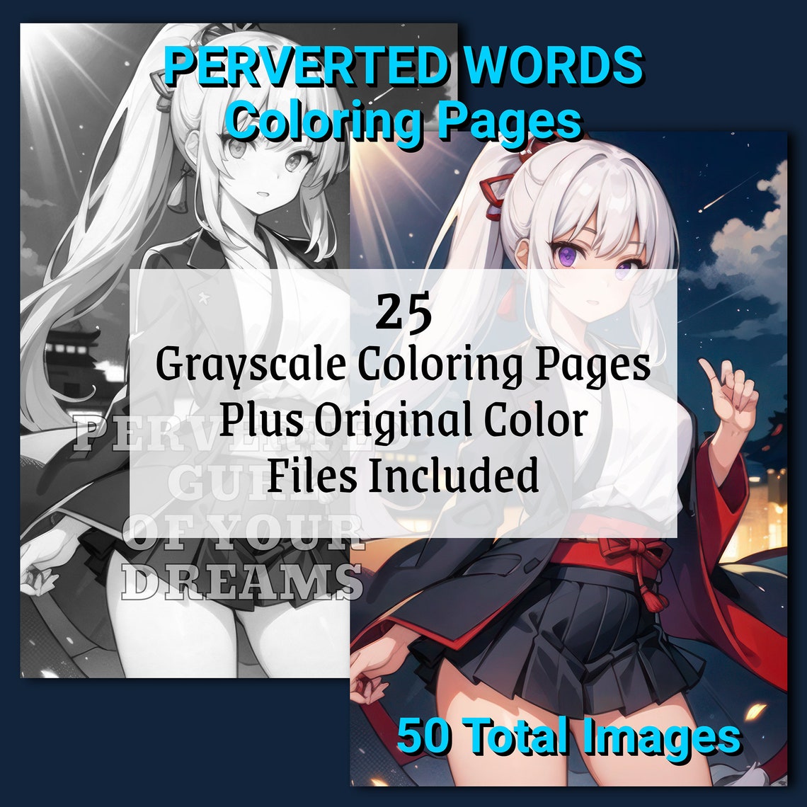 Mature NSFW Adult Coloring Pages 25 Naughty Perverted Words Grayscale ...