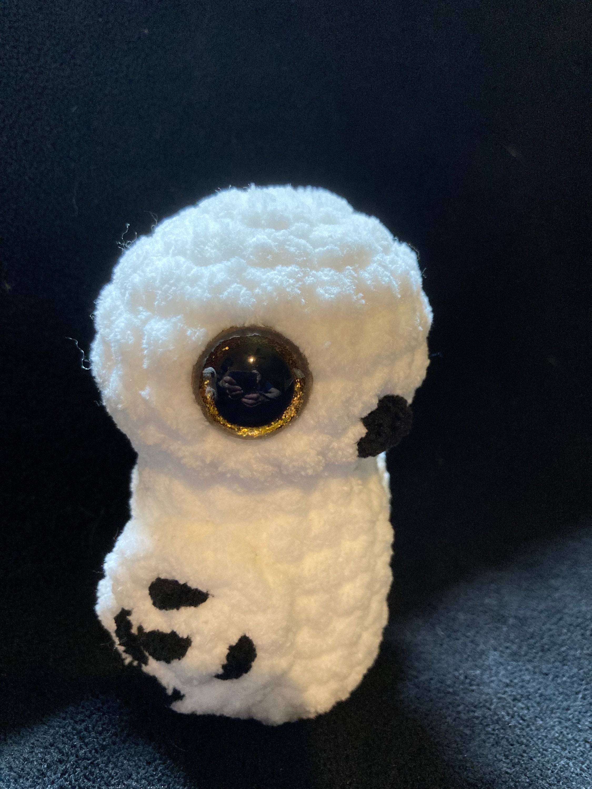 Handmade Crochet Hedwig Owl: Harry Potter Fan Gift, 4.5"
