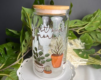 Plant Lover Cup, Just One More Plant, Gift For Her, Plant Collector Gift, Gift for mom, housewarming gift
