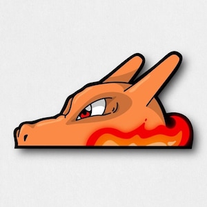 Charizard Holographic Peeker Sticker