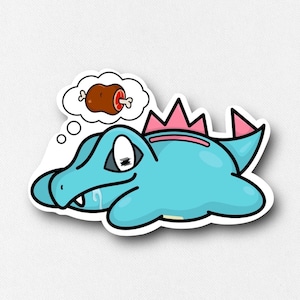 Johto “Sleepy” Totodile Sickers