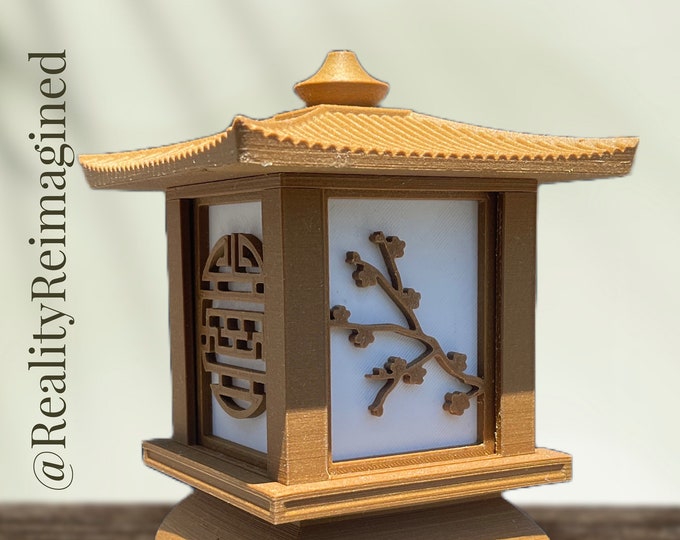 3D Printed Japanese Tea Lantern Etsy