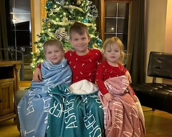 Personalized Custom Blanket, Baby Girl Blanket, Name Blanket, Girl Blanket Gift, Baby Blanket, Kids Blanket, Custom Gift, Birthday Gift