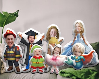 Benutzerdefinierte Bild Kissen, personalisierte Gesichtskissen, Cartoon Bild Puppe, Geburtstagsgeschenk für Paare, Hochzeitsgeschenk, Bikini Kissen