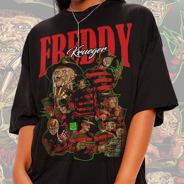 Jason Voorhees T-Shirt Friday the 13th Horror Movie, Retro FREDDY KRUEGER Vintage Shirt, Nightmare Halloween Tshirt,
