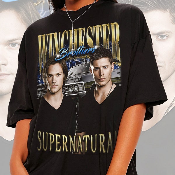 Dean Winchester Brothers Merch Vintage Bootleg inspiriertes T-Shirt, Grafik Unisex T-Shirt Dean Winchester Vintage T-Shirt,