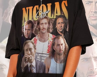 Nicolas Cage 90's Bootleg Rap Shirt, Nick Cage Parody Shirt, Nic Cage Meme Shirt, Nicholas Cage Gift