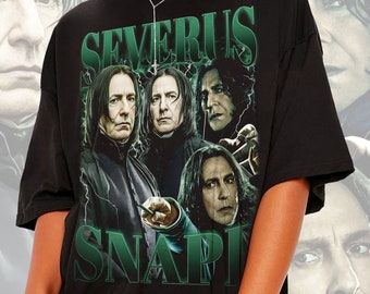 T-shirt vintage Severus Rogue, cadeau chemise Severus Rogue pour femme et homme T-shirt film unisexe vintage des années 90 hommage bootleg,