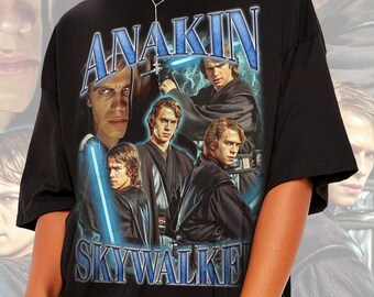 Vintage Anakin Skywalker Bootleg Shirt, 90er Star Wars Classic Vintage Bootleg Shirt, Disney Trip Shirts, Disneyland Geschenke