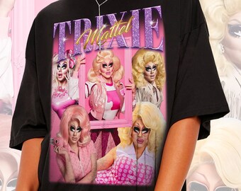 Chemise Trixie Mattel en édition limitée, T-shirt Trixie Mattel, Sweat-shirt et sweat à capuche Trixie Mattel, Hommage Trixie Mattel, Merchandising Fan Trixie Mattel, T-shirt Trixie