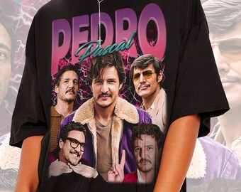 Vintage Pedro Pascal Shirt Retro 90s,Narco Pedro Pascal Fans Gift,Comfort colors shirt,gift for fans, Pedro Pascal Tribute Celebrity Shirt