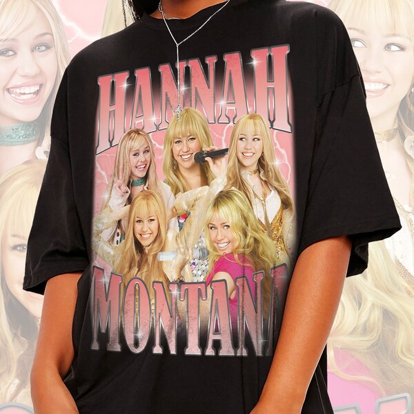 HANNAH MONTANA Shirt, Hannah Montana Gift, Hannah Montana Sweatshirt, Hannah Montana T-Shirt, Hannah Montana Merch, Cyrus Fan Gifts