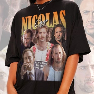 Nicolas Cage 90's Bootleg Rap Shirt, Nick Cage Parody Shirt, Nic Cage Meme Shirt, Nicholas Cage Gift