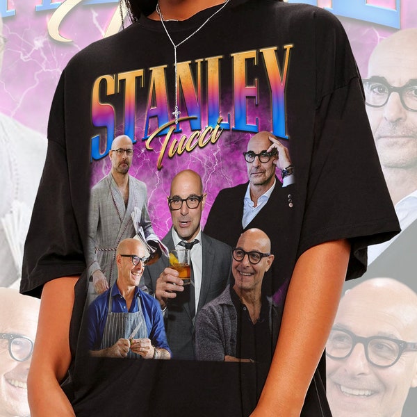 Vintage Stanley Tucci T-Shirt, Best Friend Birthday Gift Stanley Tucci Tee, Stanley Tucci Fans Gift, Stanley Tucci Retro Shirt, Gift for him