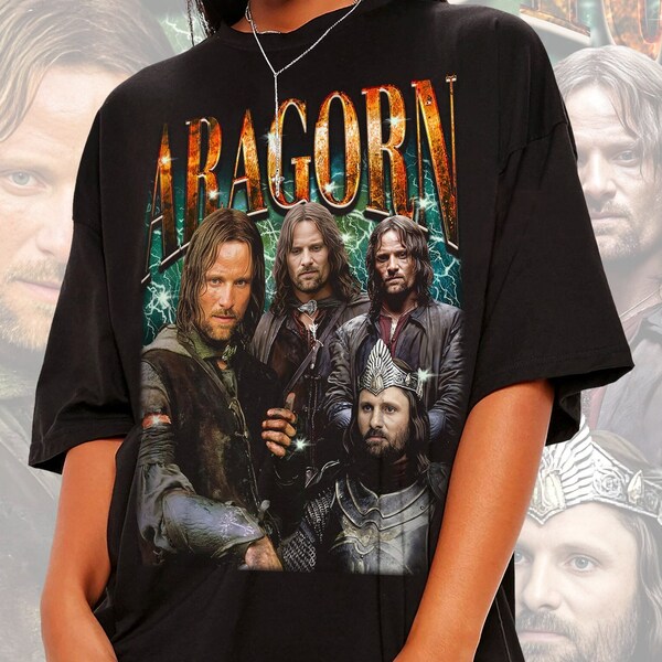 Retro Aragorn Shirt -Aragorn Tshirt,Aragorn T-shirt,Aragorn T Shirt,Aragorn Sweatshirt,Aragorn Sweater,Lord of the Rings Shirt,Aragorn Merch