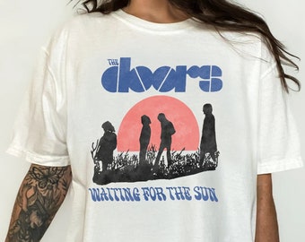 The Doors Waiting For The Sun Shirt-the doors shirt,the doors t shirt,the doors tee shirt,vintage shirt,vintage band shirt