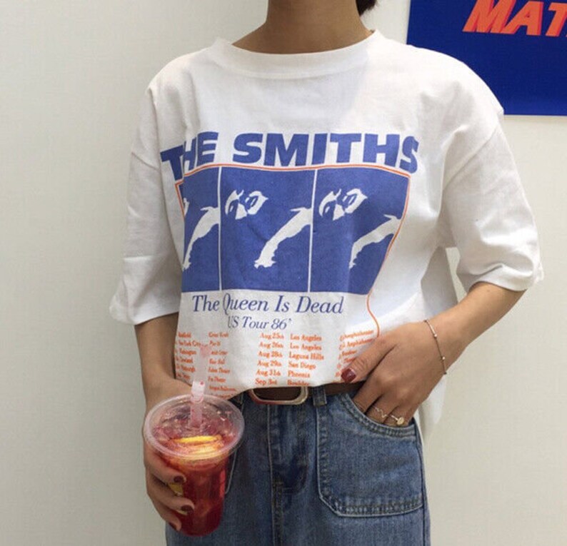 Vintage The Smiths Aesthetic T-Shirt, Retro The Smiths Shirt, The Smiths Shirt 80s Retro Musical Vintage T-Shirt, Unisex T-Shirt zdjęcie 2