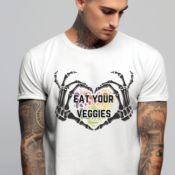 Eat Your Veggies, Unisex T-shirt for Vegans, Vegetarian Gift, Gift For Vegans, Vegan Person Gift, Healthy Lifestyle Shirt, Gift For Vegans