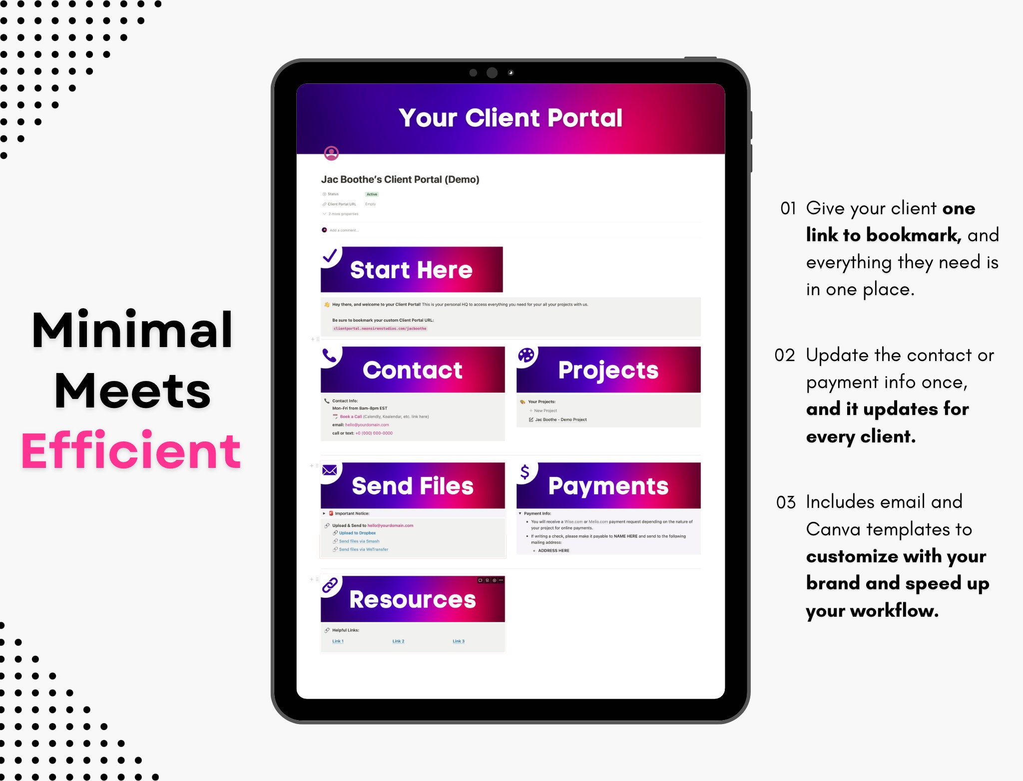Ultimate Client Portal Notion Template for Freelancers, Solopreneurs ...
