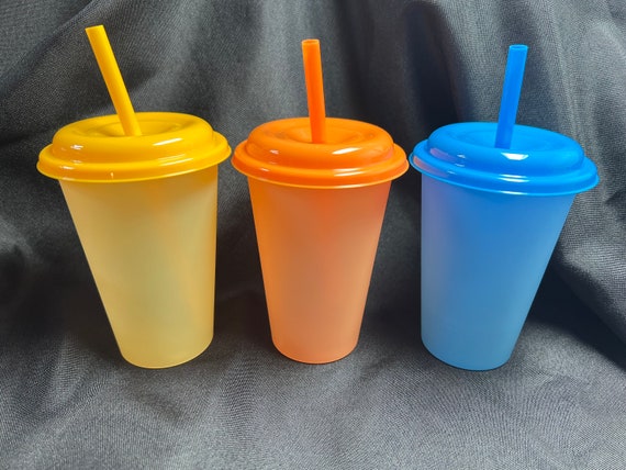Kids Cups 12 Oz Two Tone Cold Drinking Cups 