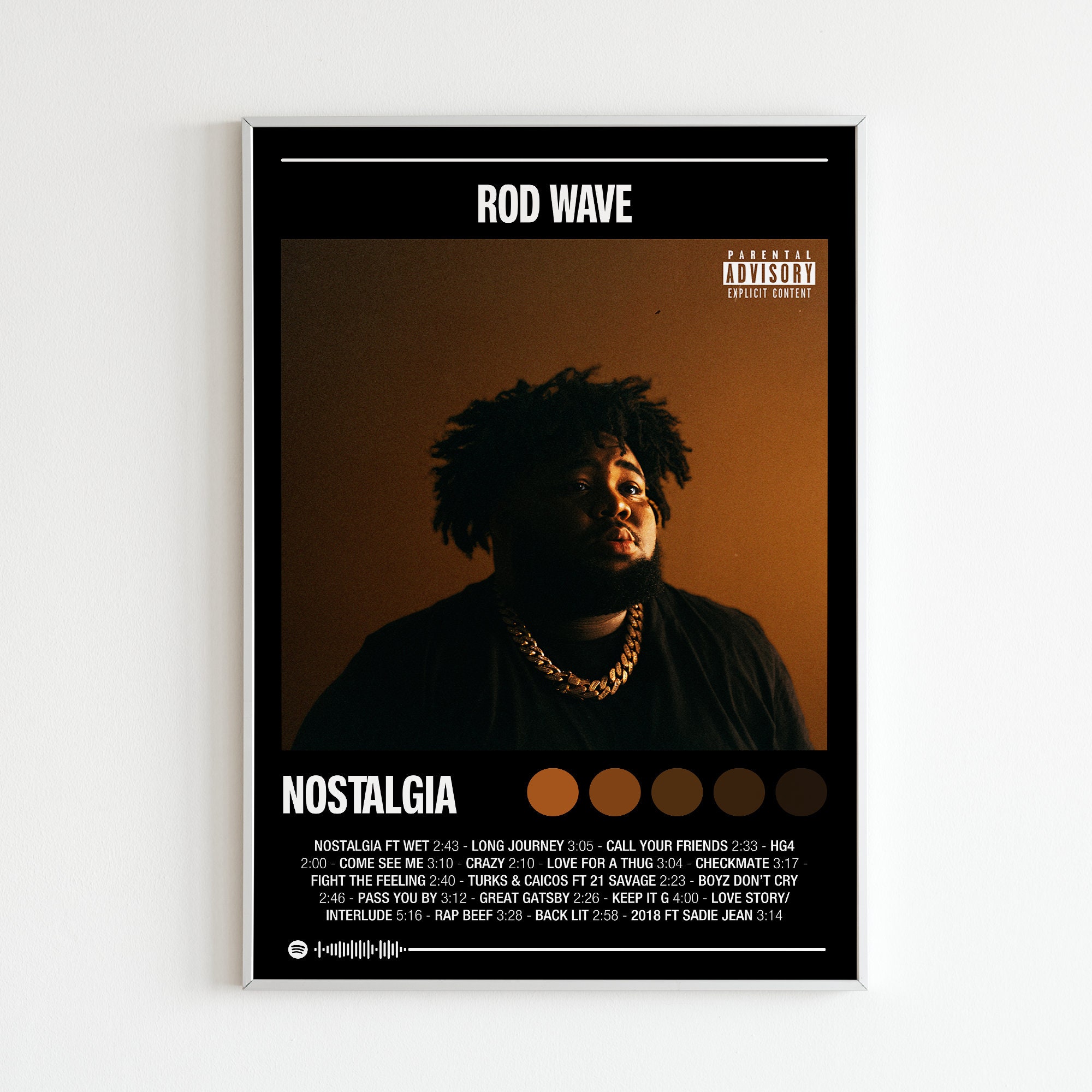 Rod Wave "Nostalgia" Album Poster sold by Meagan Biological Pitcairn(06)
