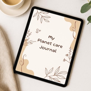 Planificador de cuidado de plantas: diario digital imprimible para plantas de interior, registro de riego, seguimiento de luz solar y notas, tamaño A4, PDF (carta de EE. UU.)