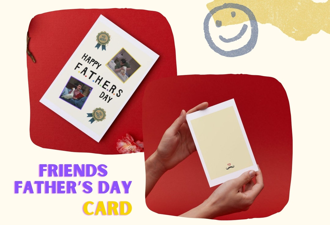 Friends Fathers Day Card, Printable Fathers Day Card, Friends Prints ...