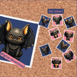 Zweef creatief met Bat Clipart-bundel: meer veelzijdige PNG- en SVG-bestanden voor griezelige ambachten, Halloween, webdesign, educatieve projecten, meer