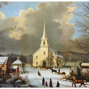 Karen Arnold&#39;s Winter Day Painting Puzzle - 120, 252, 500-Piece Jigsaw Puzzle | Birthday, Christmas