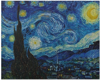 Van Gogh s The Starry Night Puzzle - 120/252/500 Pieces Art Jigsaw | Birthday, Christmas
