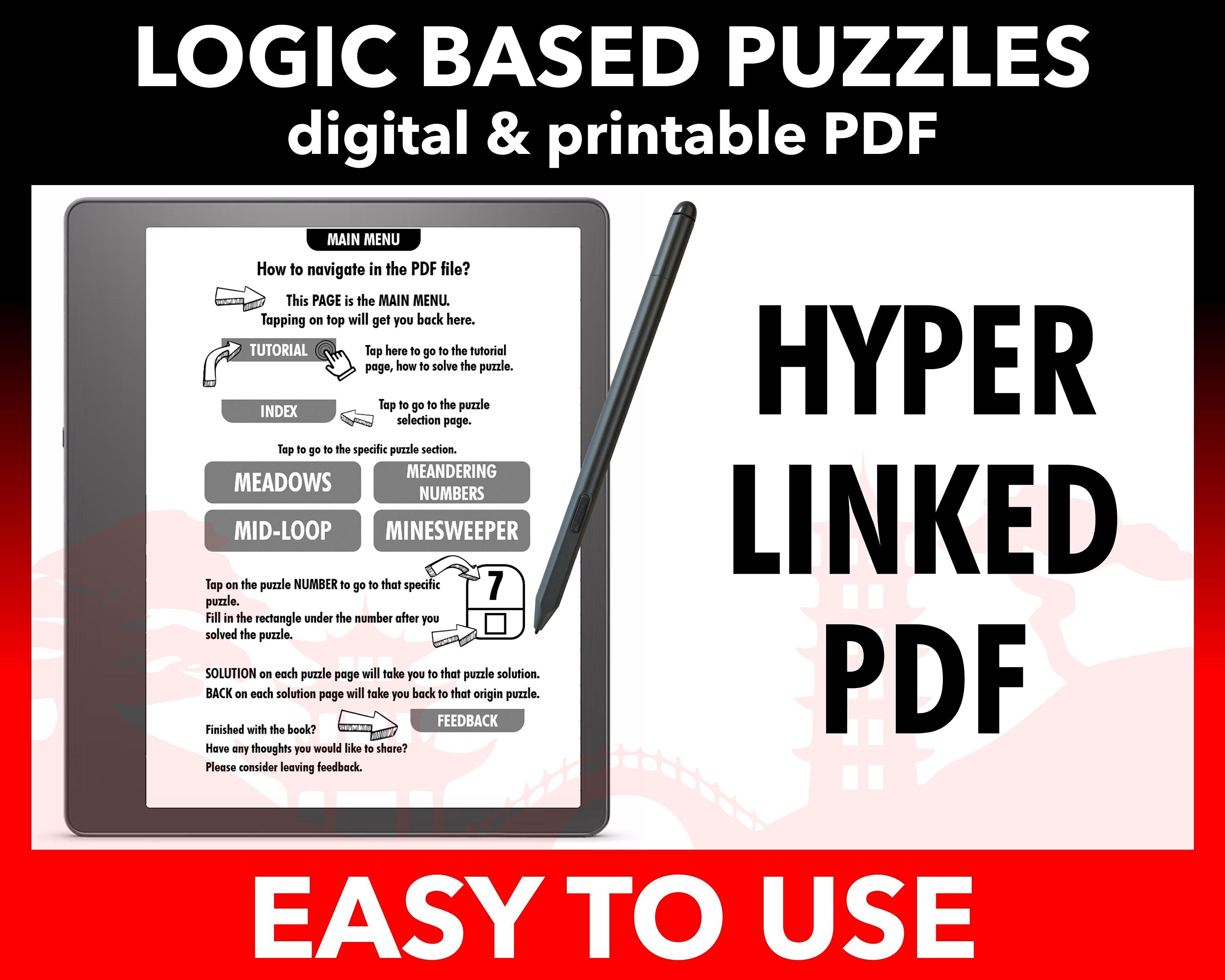 Brain Fitness Puzzle Collection #24 | Hyperlinked PDF for Kindle Scribe ...