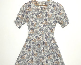 Vintage 1980’s cream floral Laura Ashley dress