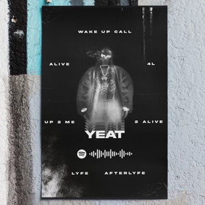 Yeat Afterlyfe Poster | Wall Art Featuring Yeat | Yeat Posters | Gifts for Yeat Fans | Birthday Presents | Unique Gifts