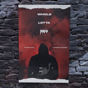 Playboi Carti Whole Lotta Red Poster / Arte de pared con Playboi Carti / Playboi Carti Posters / Regalos para los fans de Playboi Carti / WLR