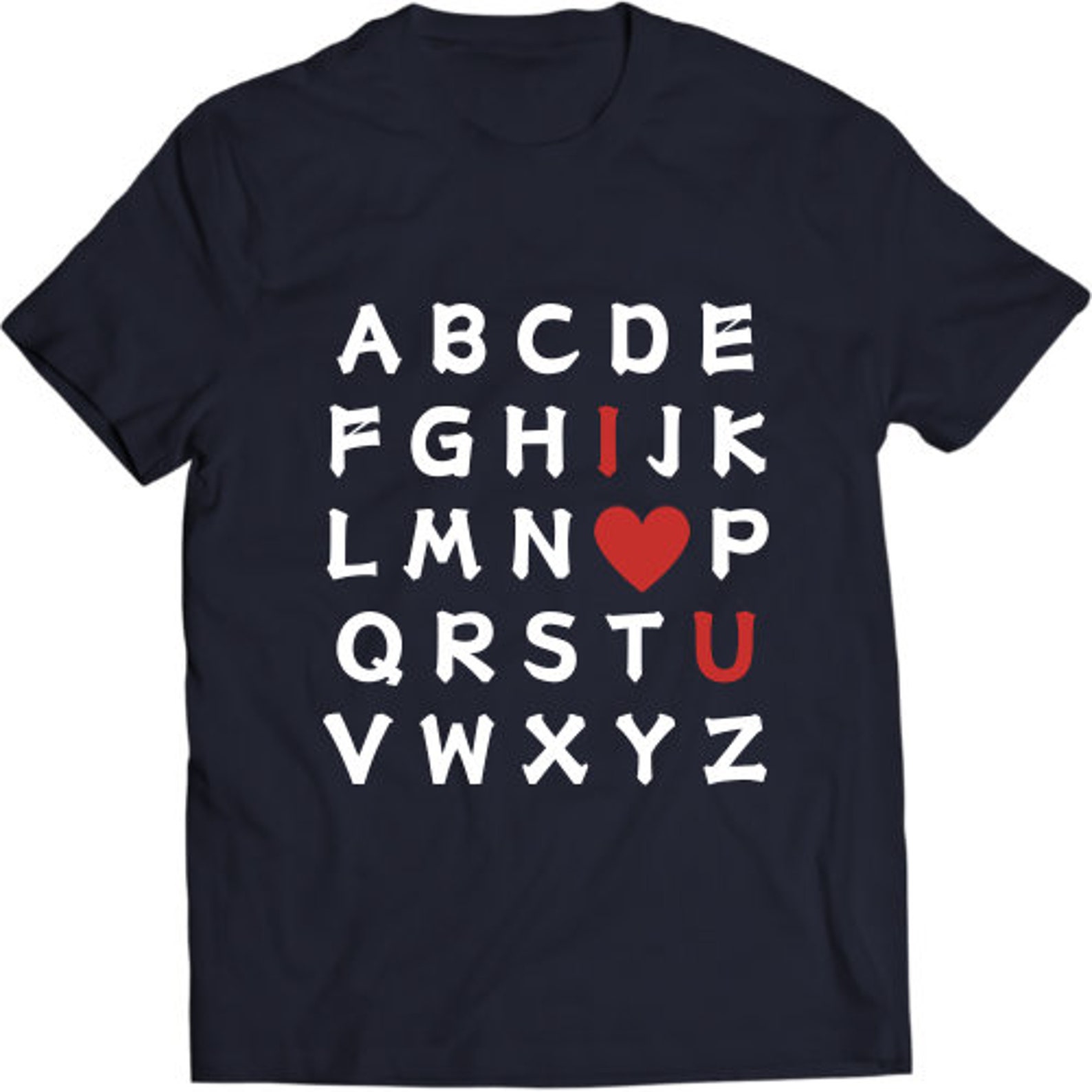 Alphabet I Love You SVG, Valentine's Day Shirt, Valentine's Day SVG for