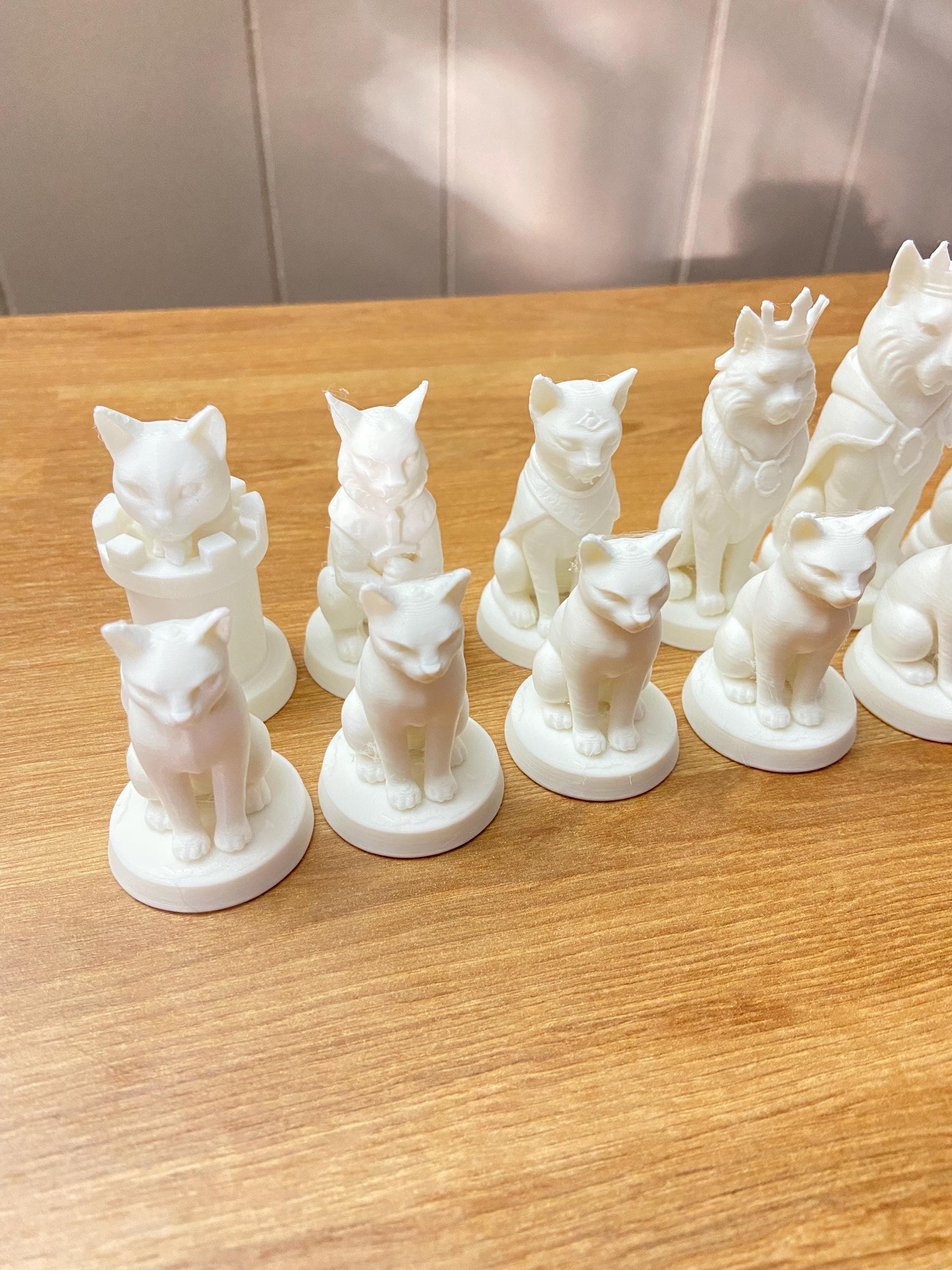 32-piece Cat Vs Dog Chess Set, Pet Lover Gift - Etsy