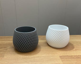 Spiral Design Planter: Modern Minimalist Biodegradable Plant Pot