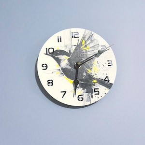 Custom Hummingbird Wall Hanging Clock Wall Decor