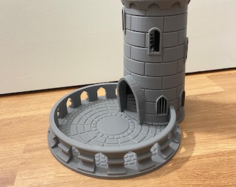 Castle Tower Dice Tower, Tabletop Gaming Accessory, DnD Dice Roller, RPG Gaming Essentials, Dungeon Master Gift