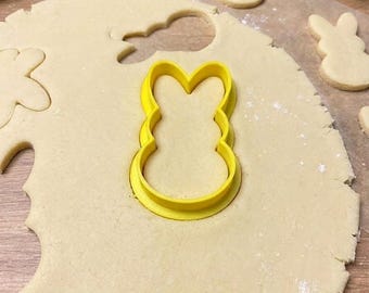 Cortador de galletas de conejito / Cortador de galletas de Pascua / Cortador de galletas de conejo / Herramienta de repostería de primavera / Cortador de galletas impreso en 3D / Regalo de repostería de Pascua