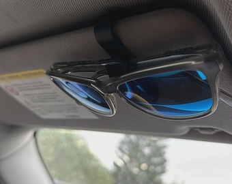 Sunglasses Car Clip | 3D Printed Visor Mount Organizer | Car Interior Accessory | Gift for Driver