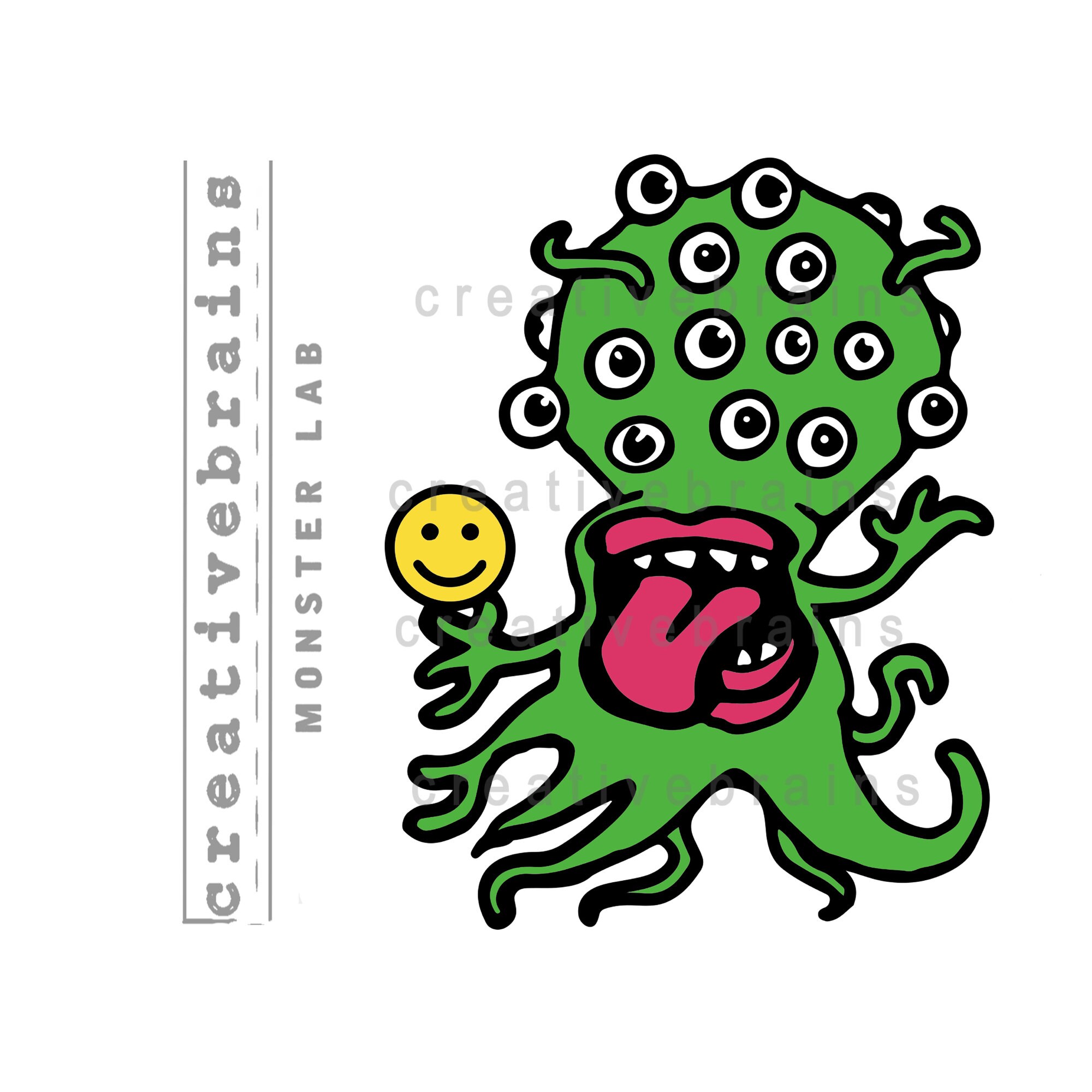 Shoggoth Laptop AI Sticker | Artificial Intelligence Smiley | Custom |  Original Art Design - Etsy Canada