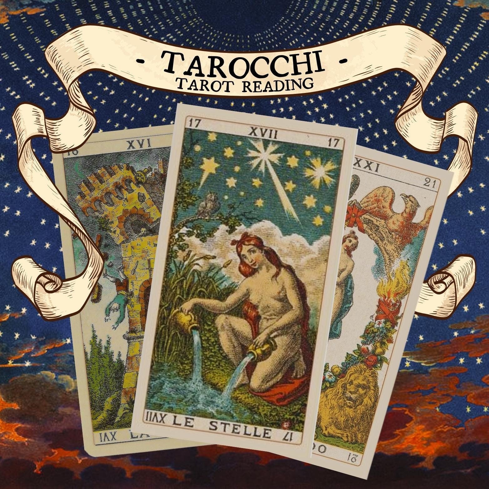 Tarocchi (Tarot) Reading (3 CARDS/SAME DAY-24HRS)