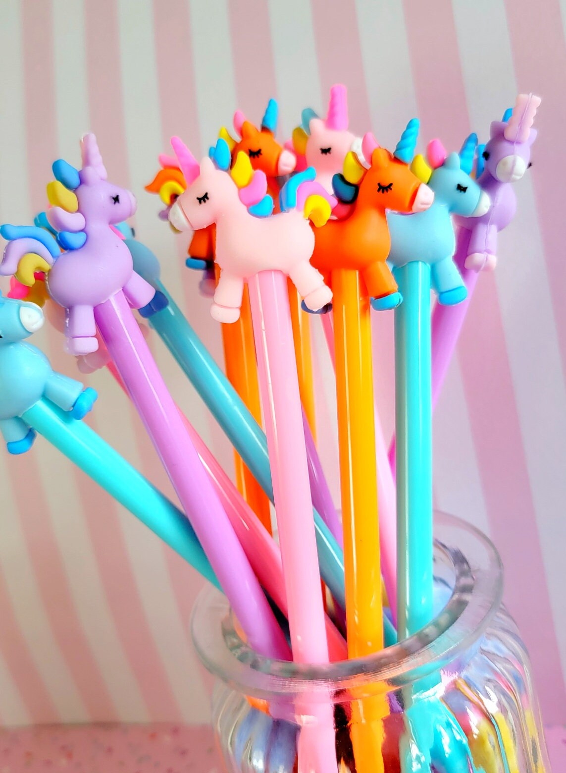10 Rainbow Gel Pens Cute Planner Pens Novelty Gel Pens Animal Gel