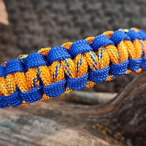 Orange & Blått Paracord-armband – Ljus, Djärv Stil med Hög Kontrast